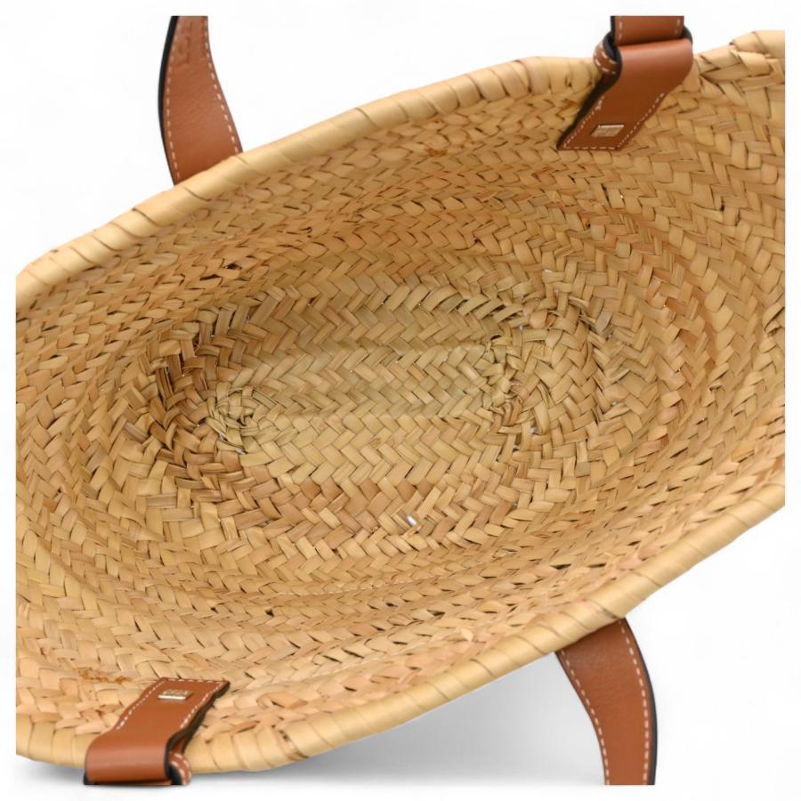 LOEWE ロエベ バスケットバッグ かごバッグ ベージュ×ブラウン B