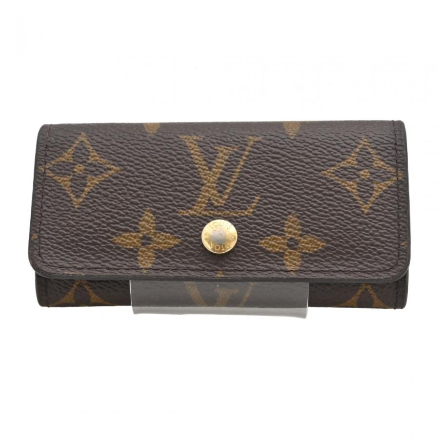LOUIS VUITTON ミュルティクレ4 キーケース モノグラム 赤字覚悟限界