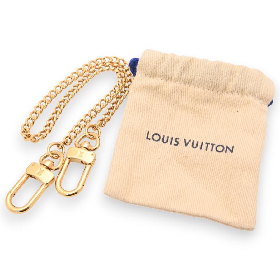 正規美品ルイヴィトン【ウォレットチェーン】 アルコディオン　ゴールド チェーン LOUIS VUITTON（ルイ・ヴィトン） ロゴ アコルディオン ウォレット