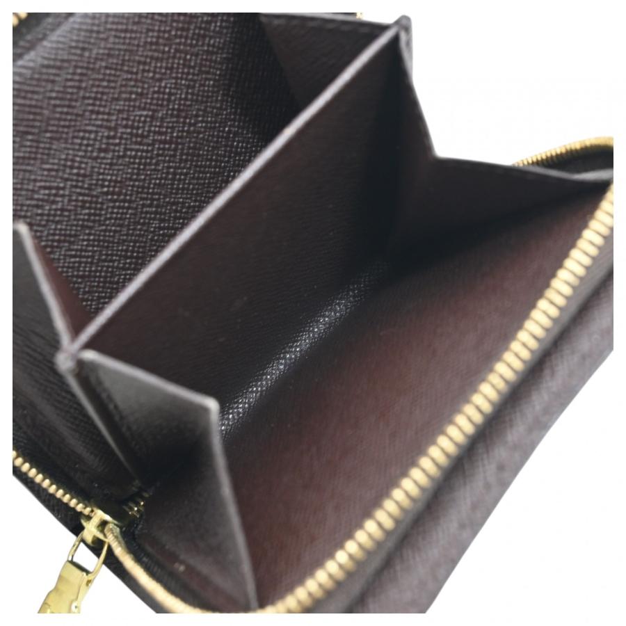 中古 LOUIS VUITTON ダミエ エベヌ 折財布 コンパクト ウォレット LOUIS VUITTON（ルイ・ヴィトン） 【中古】ルイヴィトン ダミエ