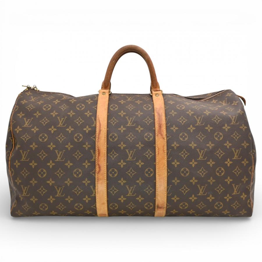 【鑑定済・美品】 ルイヴィトン キーポル 55 モノグラム ボストンバック LOUIS VUITTON（ルイ・ヴィトン） モノグラム キーポル55 ボストン