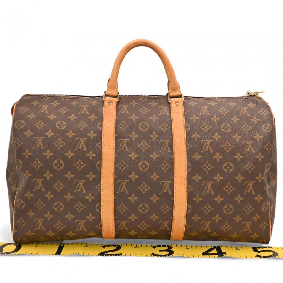 【良品】ルイヴィトン LVモノグラム ボストンバッグ50キーポル付属品 LOUIS VUITTON（ルイ・ヴィトン） モノグラム キーポル50 ボストン