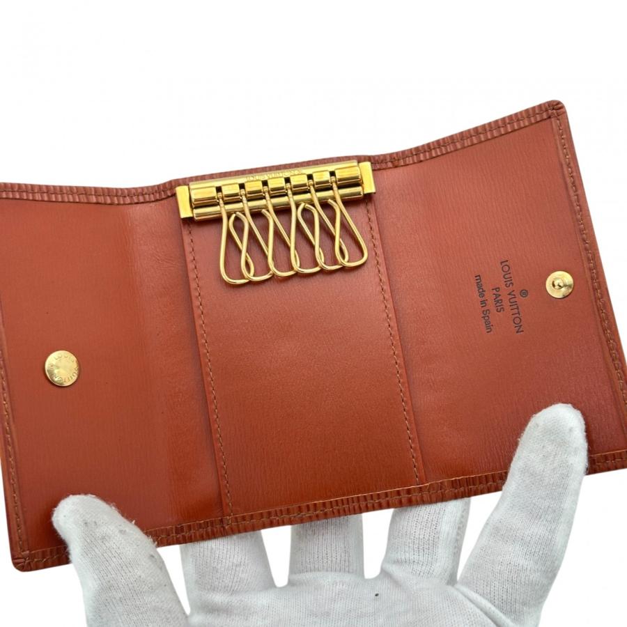 【中古】ルイヴィトン エピ ミュルティクレ6 キーケース 6連 LV ロゴ ケニアブラウン Aランク lv8705ku LOUIS VUITTON（ルイ・ヴィトン） 【中古】ルイヴィトン エピ
