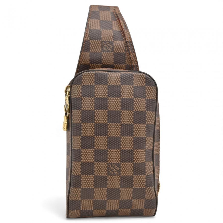 【美品】ルイヴィトン ダミエ ジェロニモス ショルダーバッグ ボディバッグ　茶色 LOUIS VUITTON（ルイ・ヴィトン） ダミエ ジェロニモス ボディバッグ B