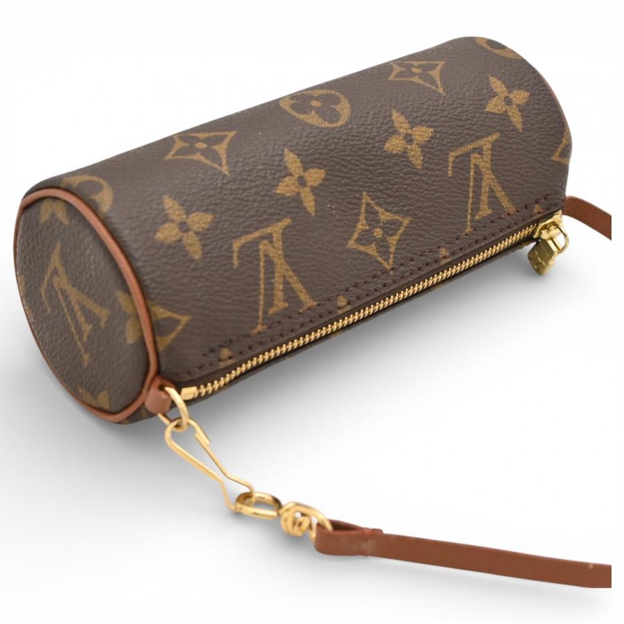 美品 LOUIS VUITTON ルイヴィトン モノグラム パピヨン ミニポーチ 極美品！定番カワイイ！】ヴィトン 旧パピヨンミニポーチ/モノグラム
