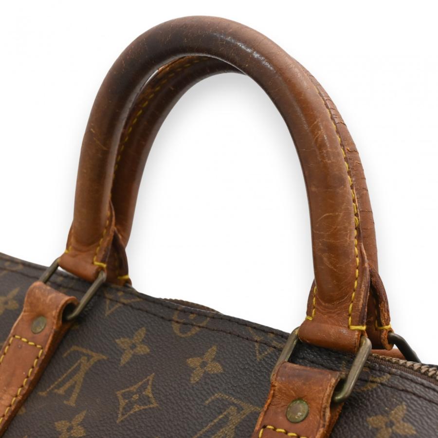 ルイヴィトン　モノグラム　ボストンバッグ　キーポル50 社外修理品　旧型 ルイ・ヴィトンのキーポル50を正規店で修理しました。さすが直営店