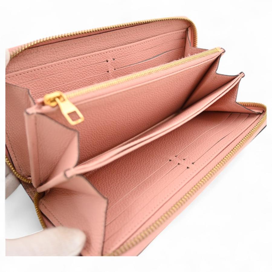 ルイビトン　財布 ルイヴィトン 三つ折り財布 ポルトフォイユ・ロックミニ ピンク