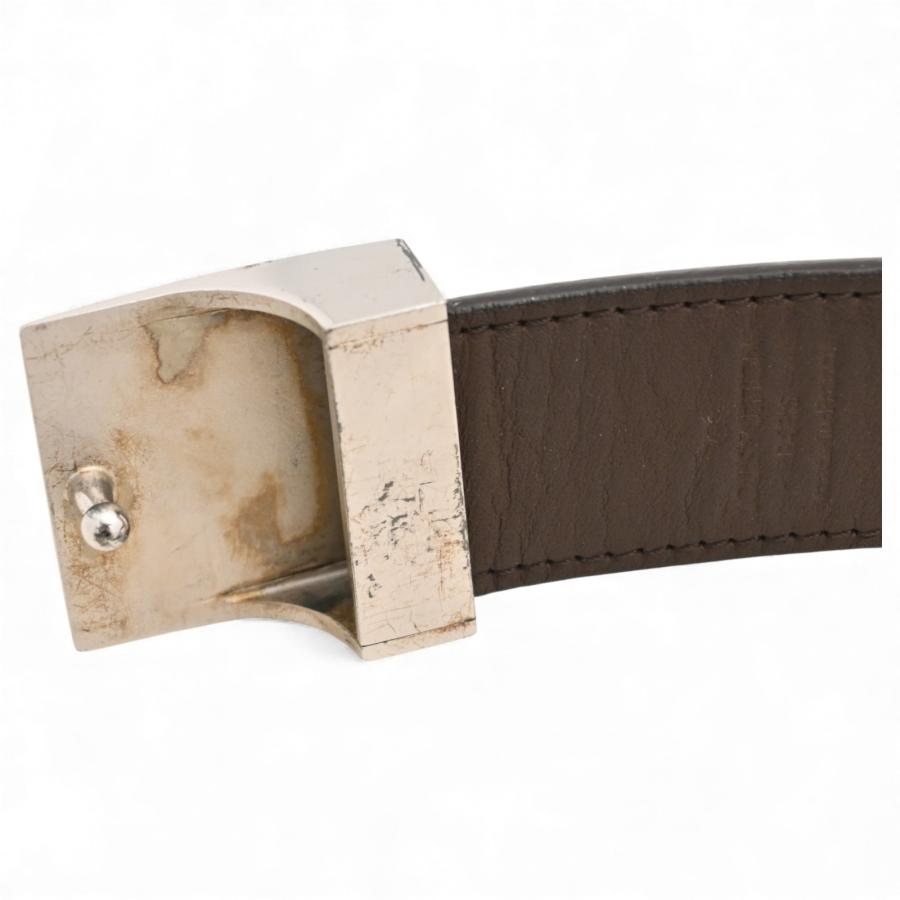 【良品】LOUIS VUITTON サンチュール キャレ ダミエ エベヌ ベルト LOUIS VUITTON（ルイ・ヴィトン） ダミエ サンチュール キャレ ベルト