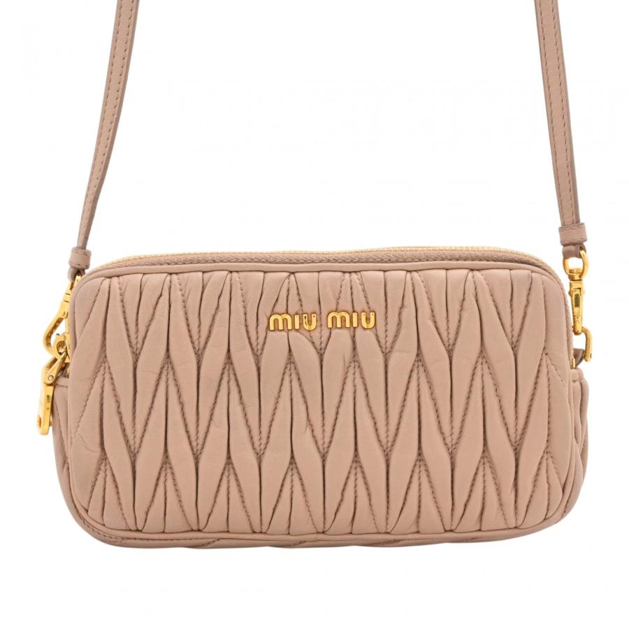 miu miu（ミュウミュウ） 【中古】ミュウミュウ マテラッセ ショルダー 