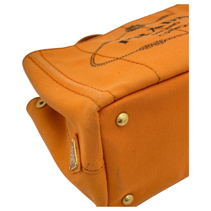 PRADA（プラダ） 【中古】プラダ カナパ ミニトートバッグ キャンバス
