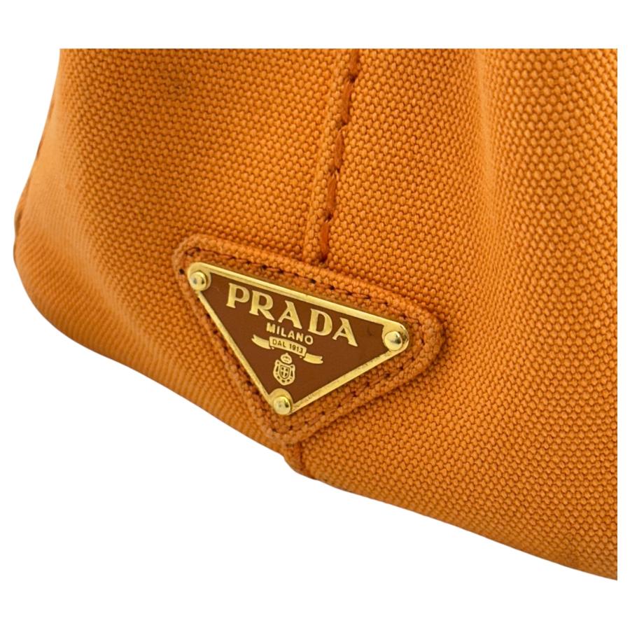 PRADA（プラダ） 【中古】プラダ カナパ ミニトートバッグ キャンバス