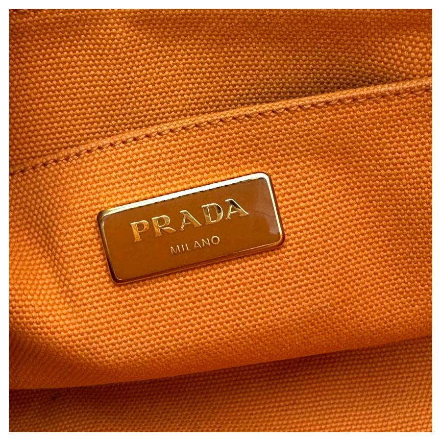 PRADA（プラダ） 【中古】プラダ カナパ ミニトートバッグ キャンバス