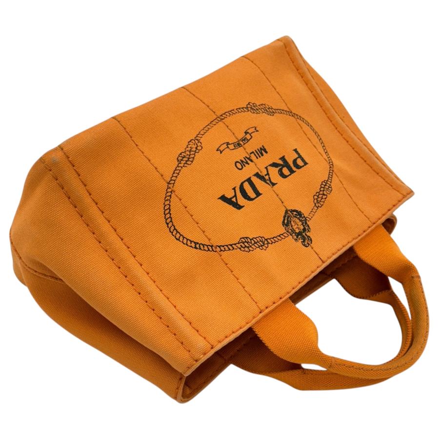 PRADA（プラダ） 【中古】プラダ カナパ ミニトートバッグ キャンバス