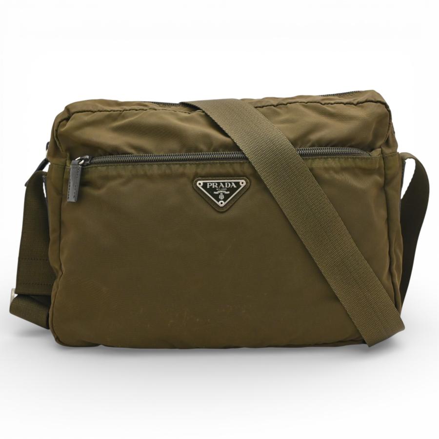 PRADA プラダスポーツ ナイロン ボディバッグ ショルダーバッグ カーキ プラダ PRADA ナイロン ショルダー バッグ 斜め掛け 緑 グリーン系