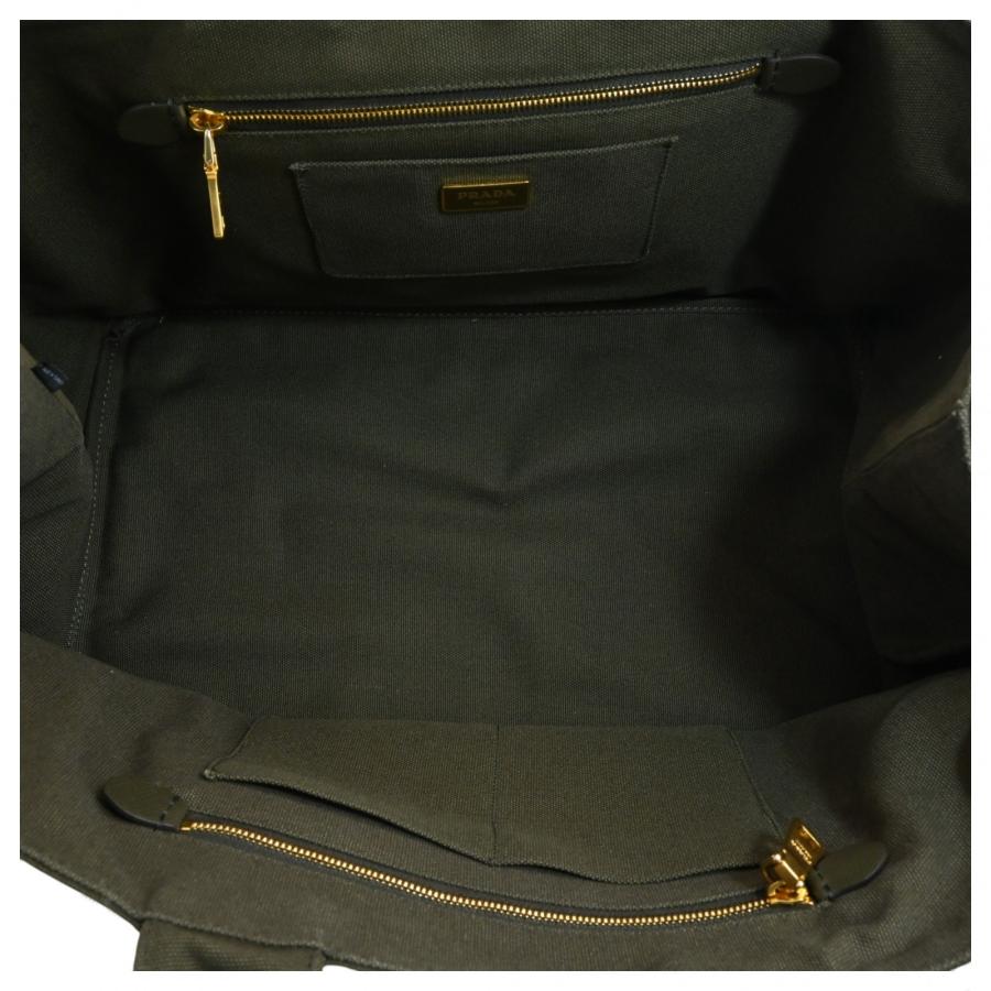 プラダ カナパ ビジュー トートバッグ グリーン Bランク pr5050cd | PRADA | 07