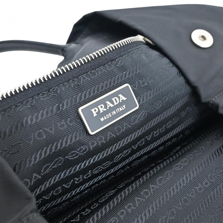 PRADA（プラダ） 【中古】プラダ ハンドバッグ リボン ナイロン ロゴ