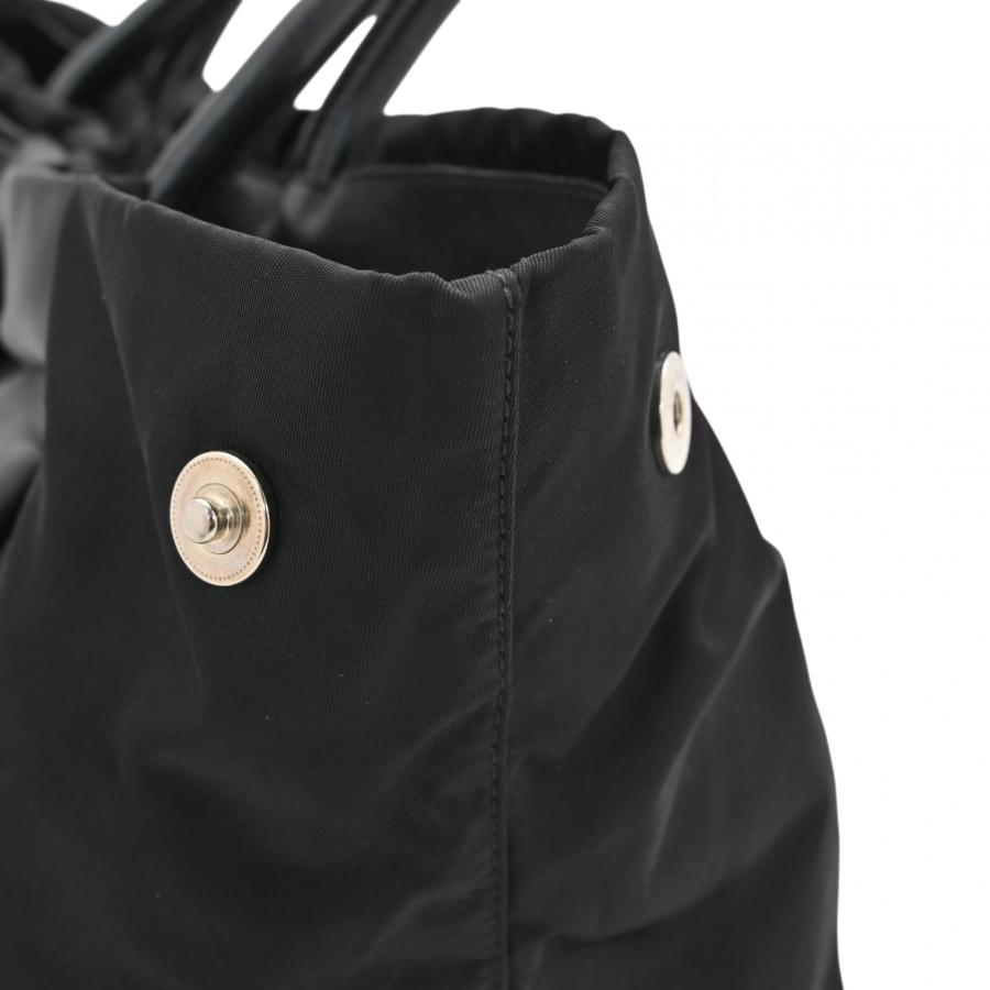 PRADA（プラダ） 【中古】プラダ ハンドバッグ リボン ナイロン ロゴ