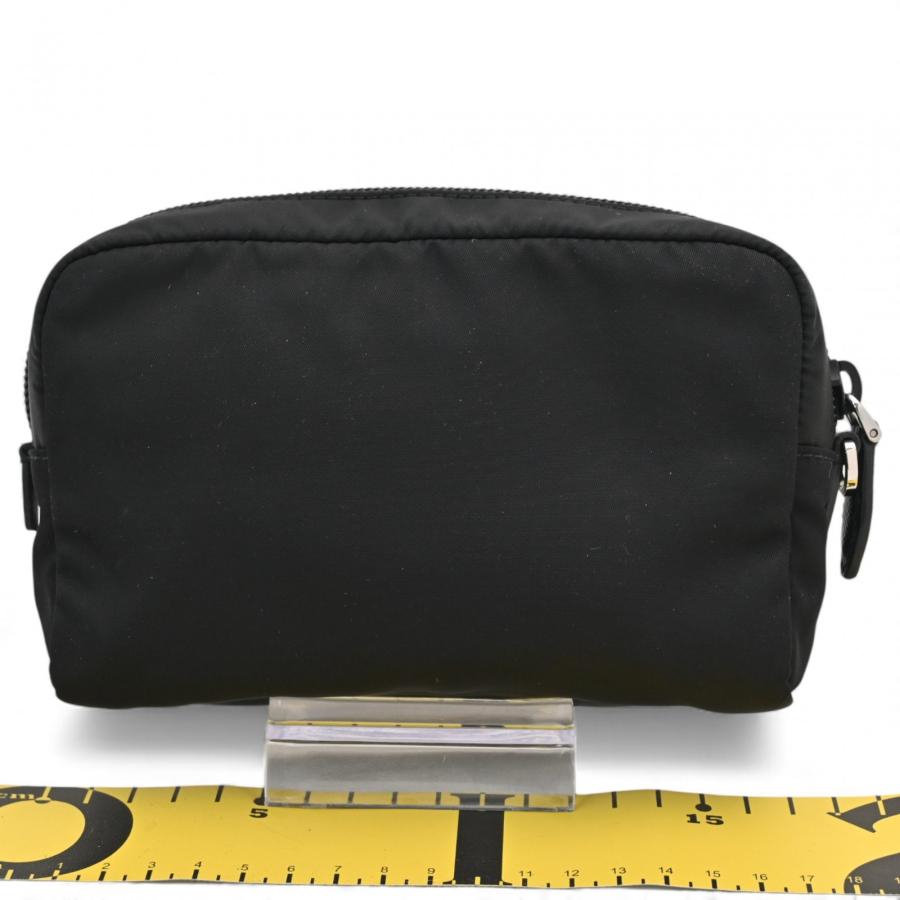 プラダ コスメポーチ ナイロン ブラック Aランク pr5827cd | PRADA | 01
