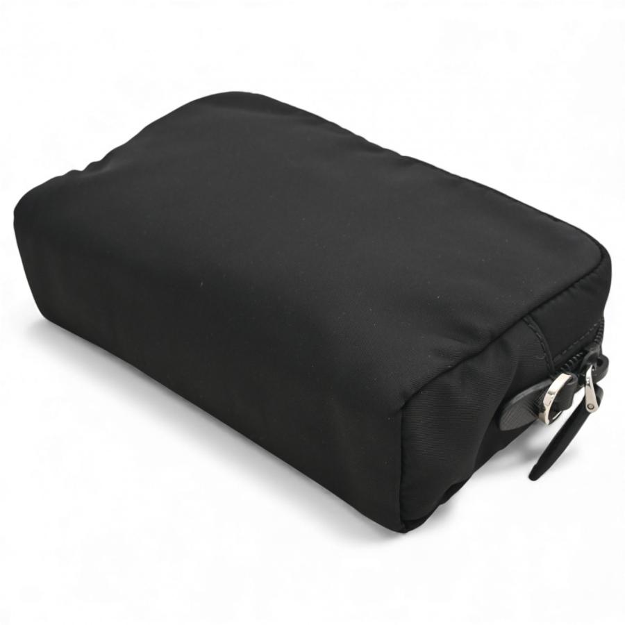 プラダ コスメポーチ ナイロン ブラック Aランク pr5827cd | PRADA | 03