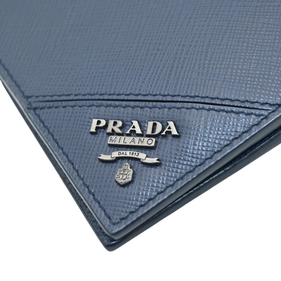 PRADA（プラダ） 【中古】プラダ 二つ折り財布 サフィアーノ レザー