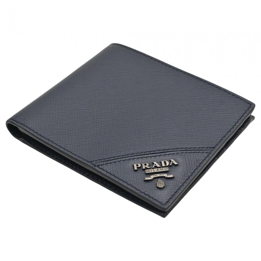 PRADA（プラダ） 【中古】プラダ 二つ折り財布 サフィアーノ レザー