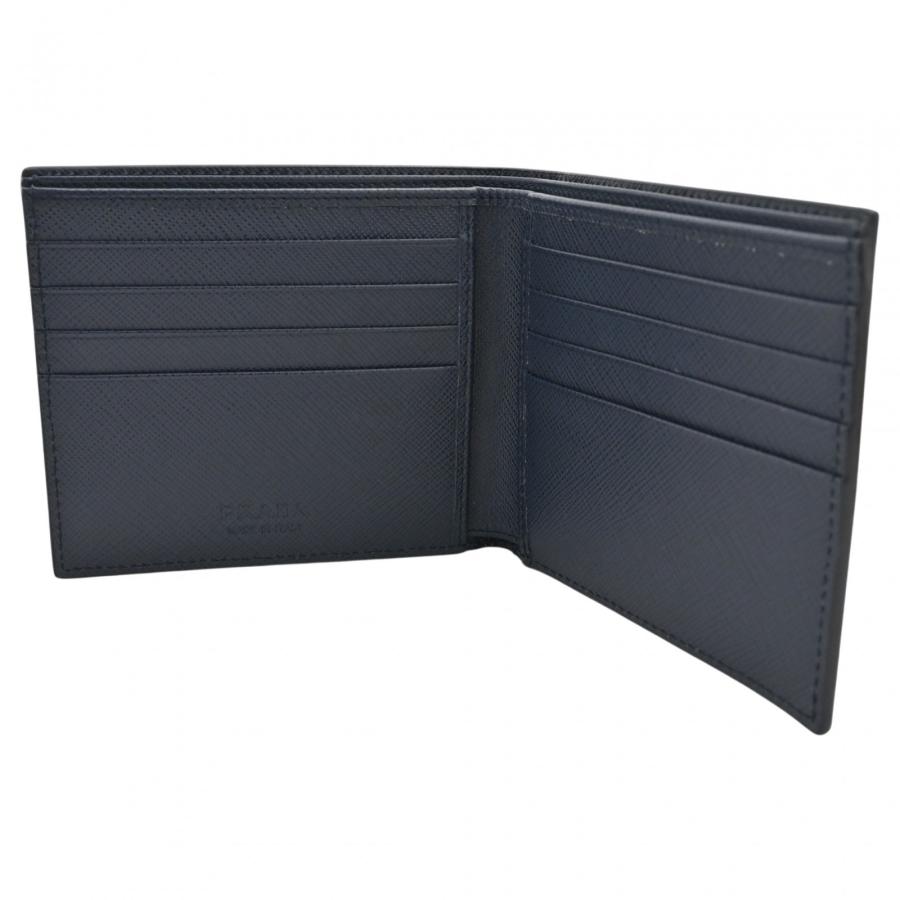 PRADA（プラダ） 【中古】プラダ 二つ折り財布 サフィアーノ レザー