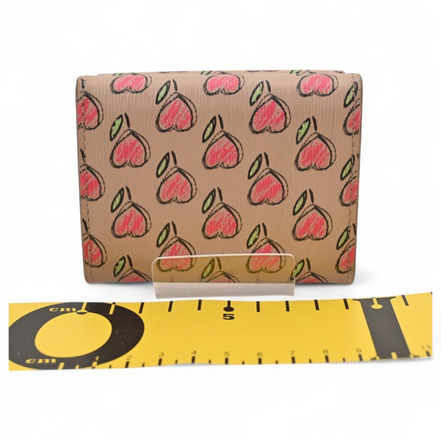 PRADA プラダ 3つ折り財布 ハート×フラワー Bランク pr9511hg : アース  