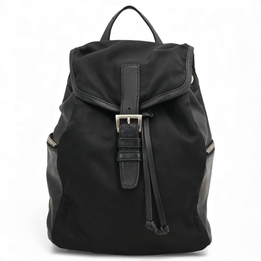 PRADA（プラダ） リュック バックパック ナイロン レザー ブラック B