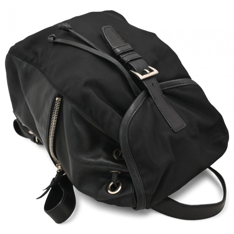 PRADA（プラダ） リュック バックパック ナイロン レザー ブラック B