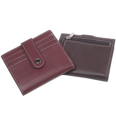 札入れ 小銭入れ付き カード 8枚 収納 コインケース付き 2つ折り 札入 財布 さいふ 本革 レザー レディース メンズ ポイント消化 2341  送料無料 メール便可 | 