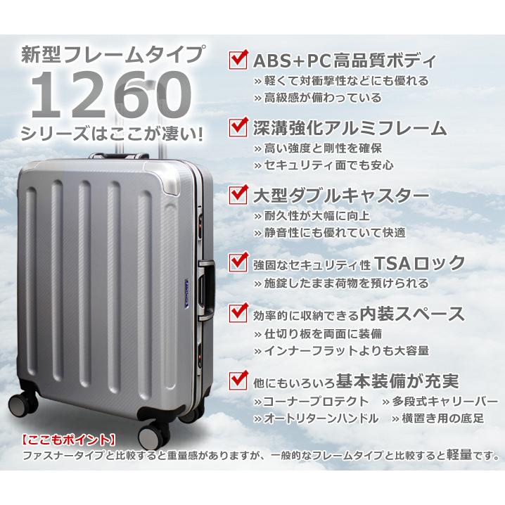 ②アルミフレーム スーツケース Mサイズ・送料無料 最新デザイン