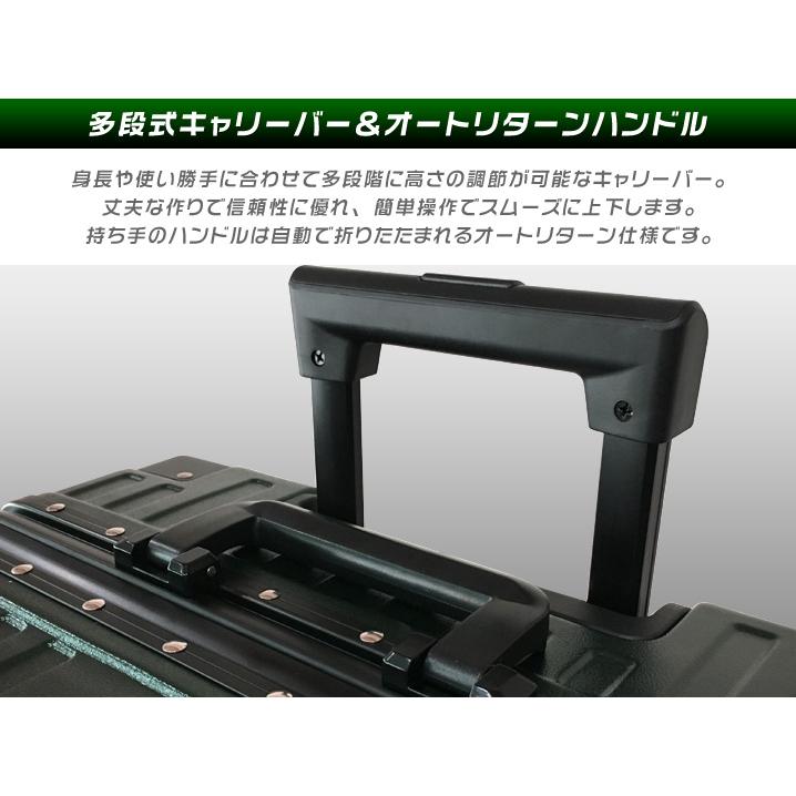 アウトレット スーツケース Lサイズ 大型 フレームタイプ キャリーケース トランク 大容量 90L級 8輪 Wキャスター ダイヤルTSA 頑丈 訳あり Z-UC23-L｜first-shop｜12