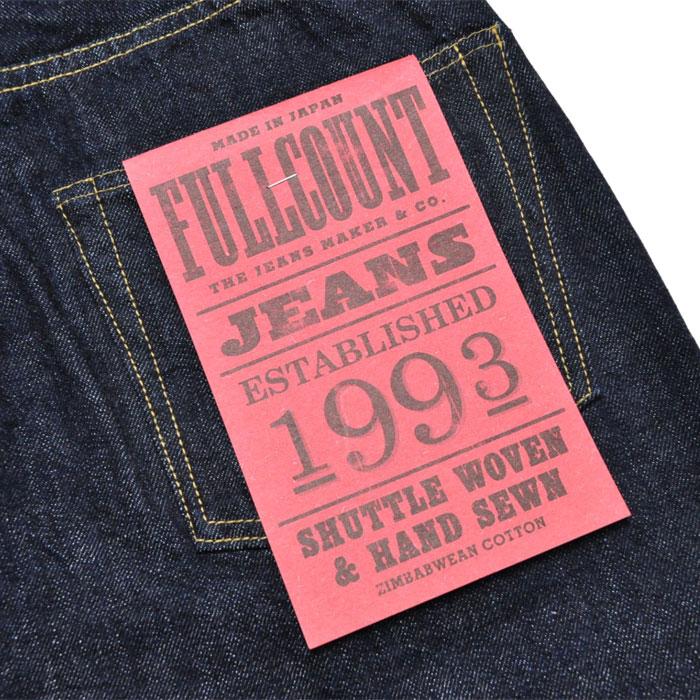 FULLCOUNT フルカウント ジーンズ デニム 0105W Wide Denim (One Wash) 13.7oz メンズ アメカジ｜first-stadium｜10