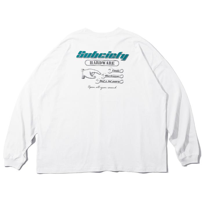 Subciety（サブサエティ） Tシャツ HARDWARE L/S 102-44825 ロンT 長袖