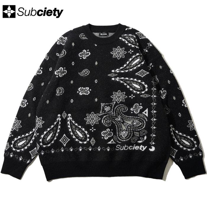 Subciety SUBCIETY サブサエティ ニット セーター BANDANNA KNIT 106 