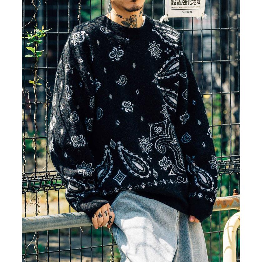 Subciety SUBCIETY サブサエティ ニット セーター BANDANNA KNIT 106 