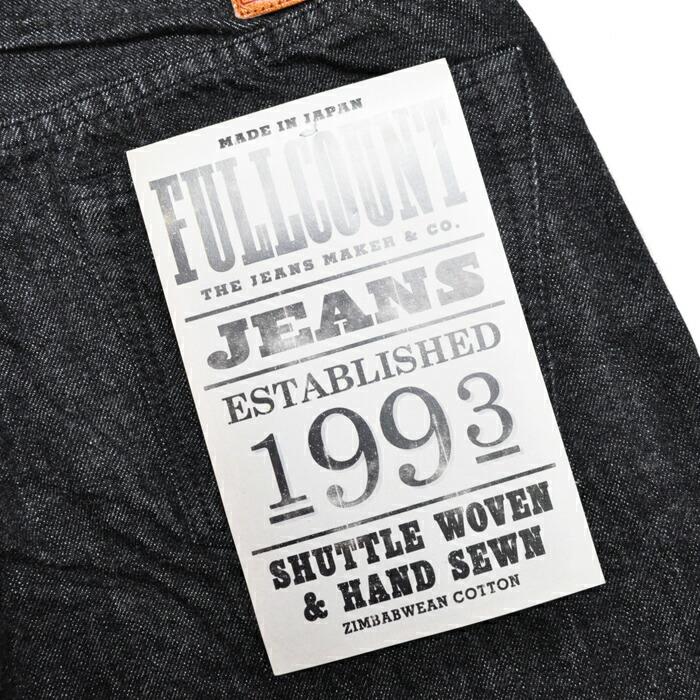 FULLCOUNT（フルカウント） ブラックデニム 1108BK Slim Straight