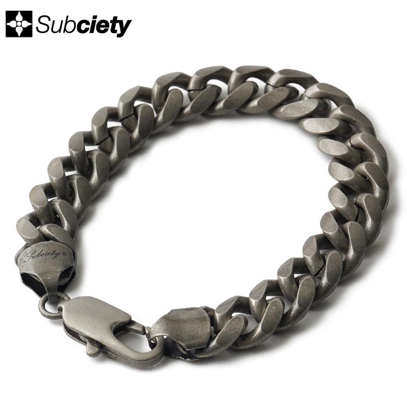 Subciety（サブサエティ） ブレスレット アクセサリー Curb chain 