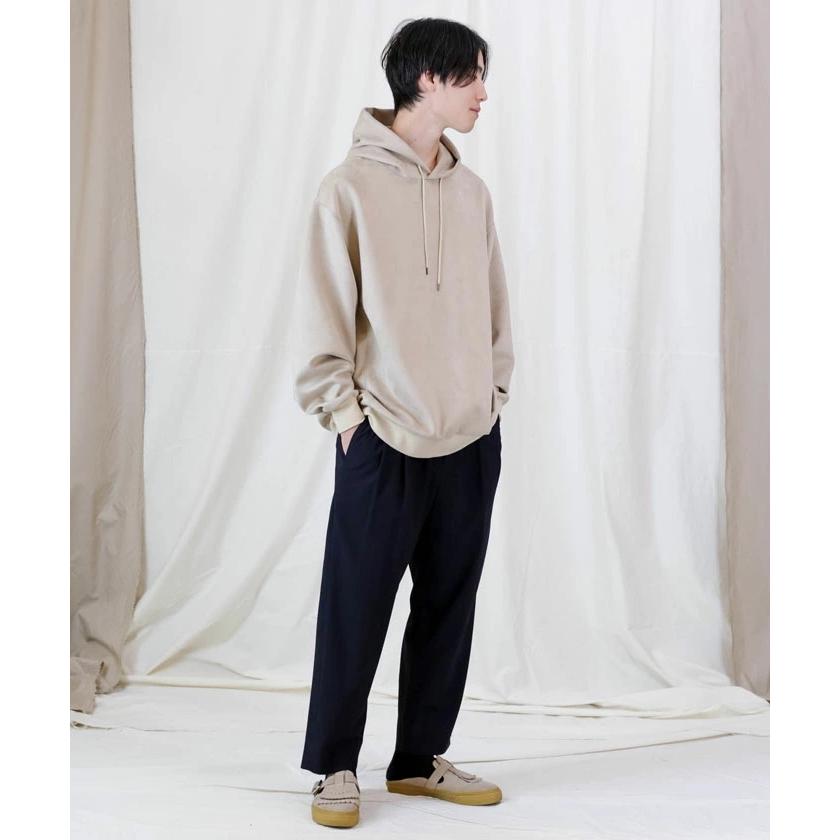 Iroquois イロコイ パーカー CARDBOARD SUEDE HOODIE ベージュ S-M 