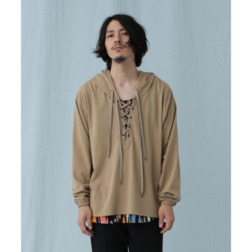 Iroquois（イロコイ） パーカー LACE UP HOODIE レースアップフーディ 