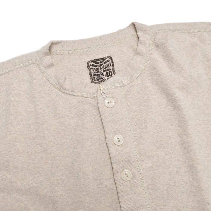 Two Moon（トゥームーン） Tシャツ 20298 Rib knit Henley-neck shirts