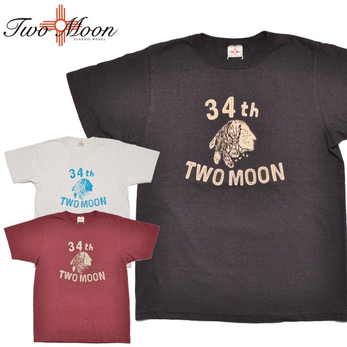 Two Moon（トゥームーン） Tシャツ 20321 34th print T-shirt 34th