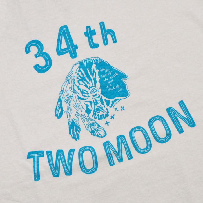 Two Moon（トゥームーン） Tシャツ 20321 34th print T-shirt 34th