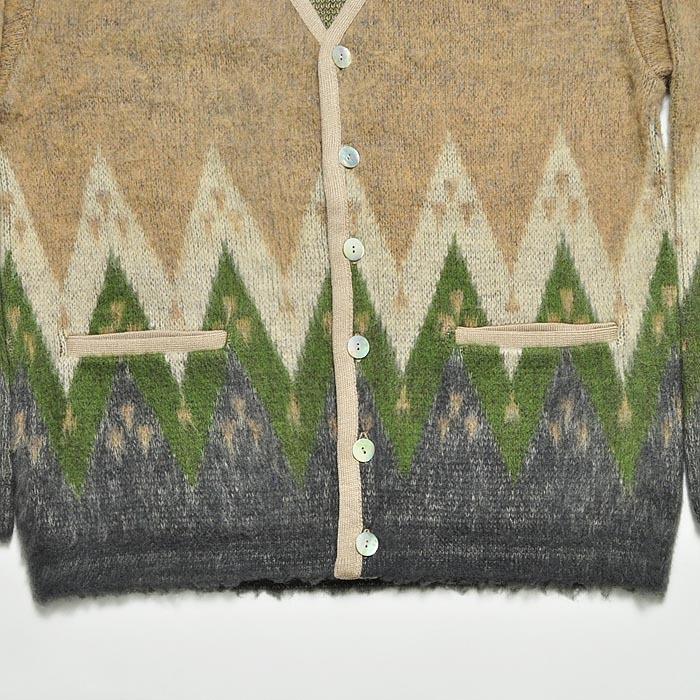 Pherrow's（フェローズ） カーディガン モヘアカーディガン アーガイル