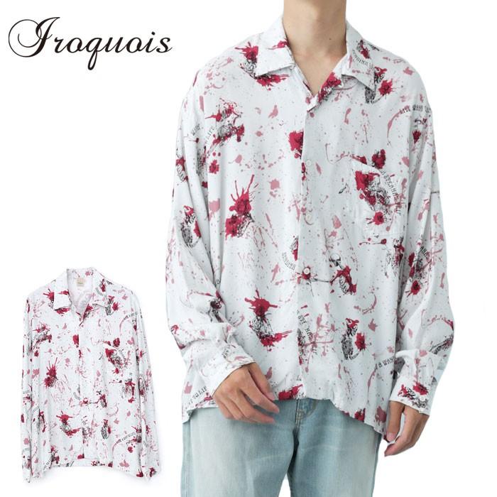 Iroquois（イロコイ） シャツ DEAD ROSE L/S SH 長袖シャツ 開襟
