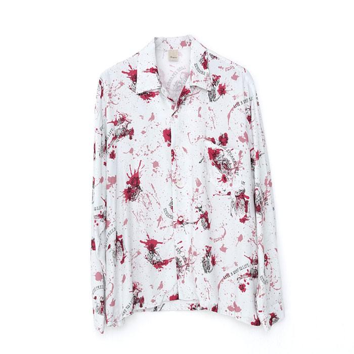 Iroquois（イロコイ） シャツ DEAD ROSE L/S SH 長袖シャツ 開襟