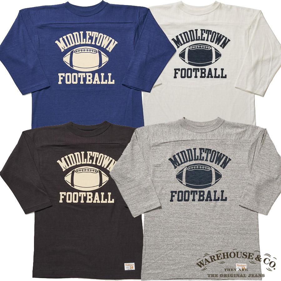WAREHOUSE（ウエアハウス） Tシャツ Lot 4063 7分袖フットボールT