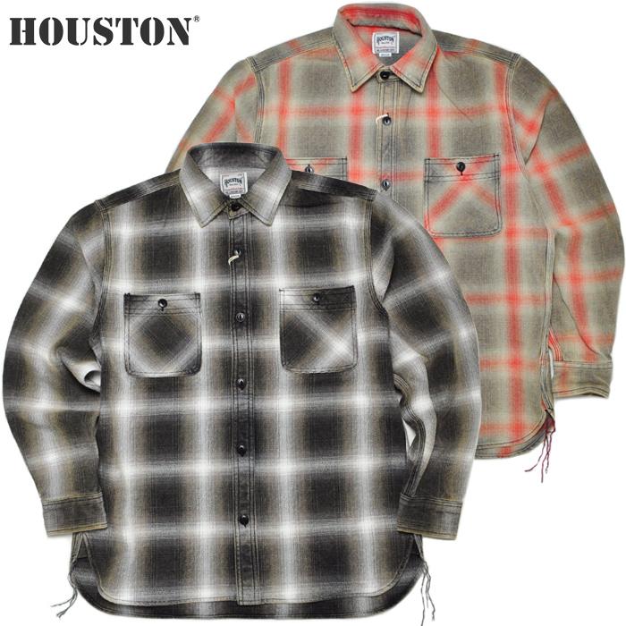 HOUSTON（ヒューストン） シャツ 41252VW VINTAGE OMBRE CHECK VIYELLA