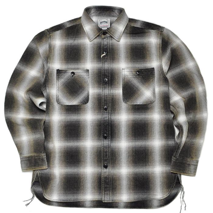 HOUSTON（ヒューストン） シャツ 41252VW VINTAGE OMBRE CHECK VIYELLA