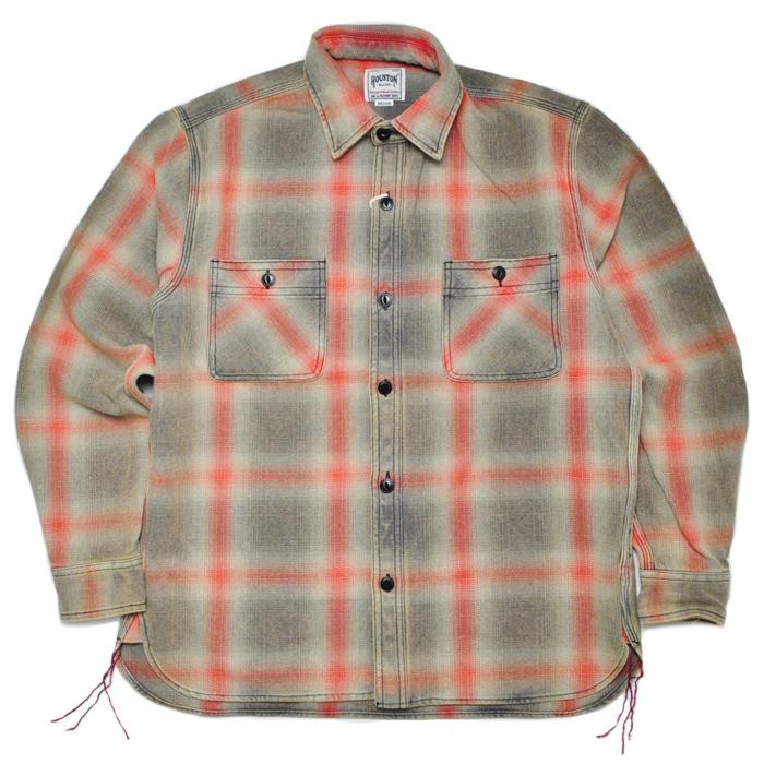 HOUSTON（ヒューストン） シャツ 41252VW VINTAGE OMBRE CHECK VIYELLA